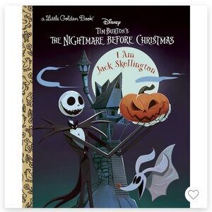 *NEW* Disney Nightmare Before Christmas I Am Jack Skellington Little Golden Book